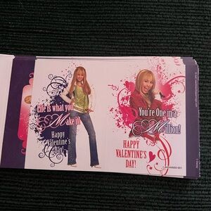 Hannah Montana Valentine's Day cards
